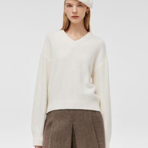 Wool And Cashmere Sequins Women Sweater